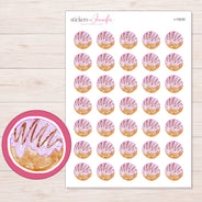 I-19235 planner sticker sheet with enlarged sticker detail
