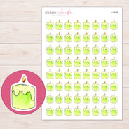 I-19258 planner sticker sheet with enlarged sticker detail