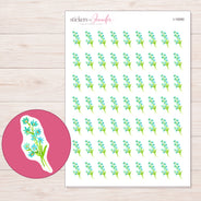 I-19260 planner sticker sheet with enlarged sticker detail