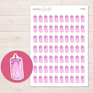 I-19262 planner sticker sheet with enlarged sticker detail
