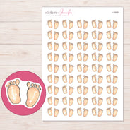 I-19281 planner sticker sheet with enlarged sticker detail