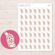 I-19283 planner sticker sheet with enlarged sticker detail