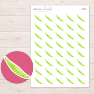 I-19292 planner sticker sheet with enlarged sticker detail