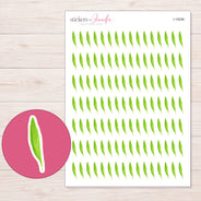I-19296 planner sticker sheet with enlarged sticker detail