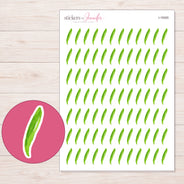 I-19300 planner sticker sheet with enlarged sticker detail