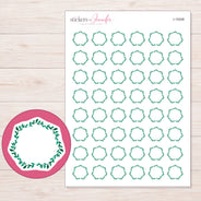I-19308 planner sticker sheet with enlarged sticker detail
