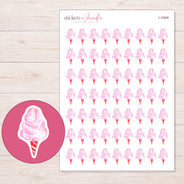 I-19309 planner sticker sheet with enlarged sticker detail