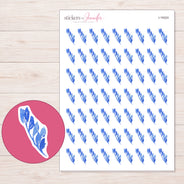 I-19324 planner sticker sheet with enlarged sticker detail