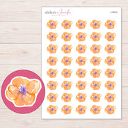 I-19332 planner sticker sheet with enlarged sticker detail