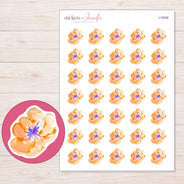 I-19336 planner sticker sheet with enlarged sticker detail
