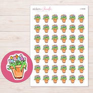 I-19338 planner sticker sheet with enlarged sticker detail