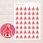 I-19341 planner sticker sheet with enlarged sticker detail