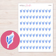 I-19344 planner sticker sheet with enlarged sticker detail
