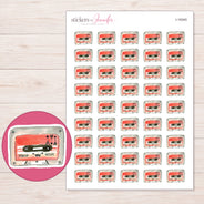 I-19345 planner sticker sheet with enlarged sticker detail
