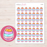 I-19346 planner sticker sheet with enlarged sticker detail