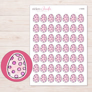 I-19350 planner sticker sheet with enlarged sticker detail
