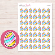 I-19358 planner sticker sheet with enlarged sticker detail