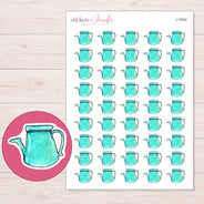 I-19362 planner sticker sheet with enlarged sticker detail