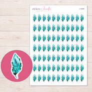I-19365 planner sticker sheet with enlarged sticker detail