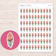 I-19373 planner sticker sheet with enlarged sticker detail