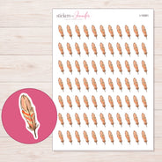 I-19381 planner sticker sheet with enlarged sticker detail