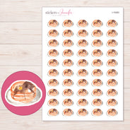 I-19383 planner sticker sheet with enlarged sticker detail