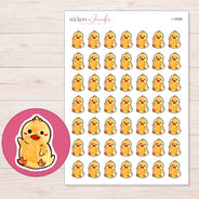 I-19386 planner sticker sheet with enlarged sticker detail
