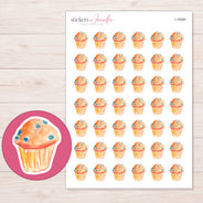 I-19387 planner sticker sheet with enlarged sticker detail