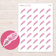 I-19396 planner sticker sheet with enlarged sticker detail