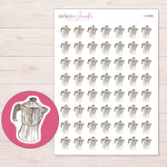 I-19399 planner sticker sheet with enlarged sticker detail