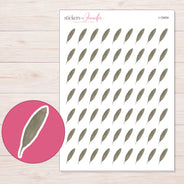 I-19404 planner sticker sheet with enlarged sticker detail