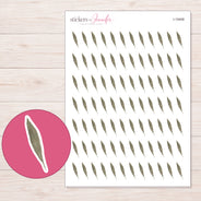 I-19408 planner sticker sheet with enlarged sticker detail