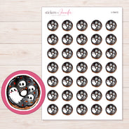 I-19410 planner sticker sheet with enlarged sticker detail