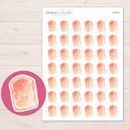 I-19419 planner sticker sheet with enlarged sticker detail