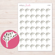 I-19420 planner sticker sheet with enlarged sticker detail