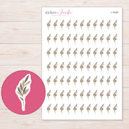 I-19436 planner sticker sheet with enlarged sticker detail