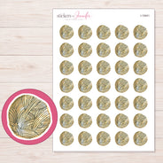 I-19441 planner sticker sheet with enlarged sticker detail