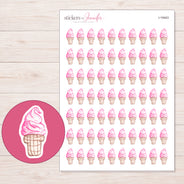 I-19443 planner sticker sheet with enlarged sticker detail
