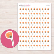 I-19444 planner sticker sheet with enlarged sticker detail