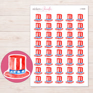 I-19446 planner sticker sheet with enlarged sticker detail