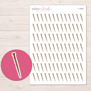 I-19453 planner sticker sheet with enlarged sticker detail
