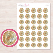 I-19461 planner sticker sheet with enlarged sticker detail