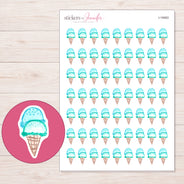 I-19463 planner sticker sheet with enlarged sticker detail