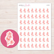 I-19472 planner sticker sheet with enlarged sticker detail