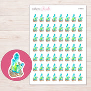 I-19473 planner sticker sheet with enlarged sticker detail