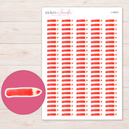 I-19474 planner sticker sheet with enlarged sticker detail