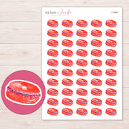 I-19487 planner sticker sheet with enlarged sticker detail