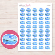 I-19491 planner sticker sheet with enlarged sticker detail