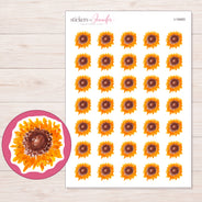 I-19493 planner sticker sheet with enlarged sticker detail