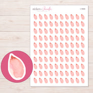 I-19500 planner sticker sheet with enlarged sticker detail